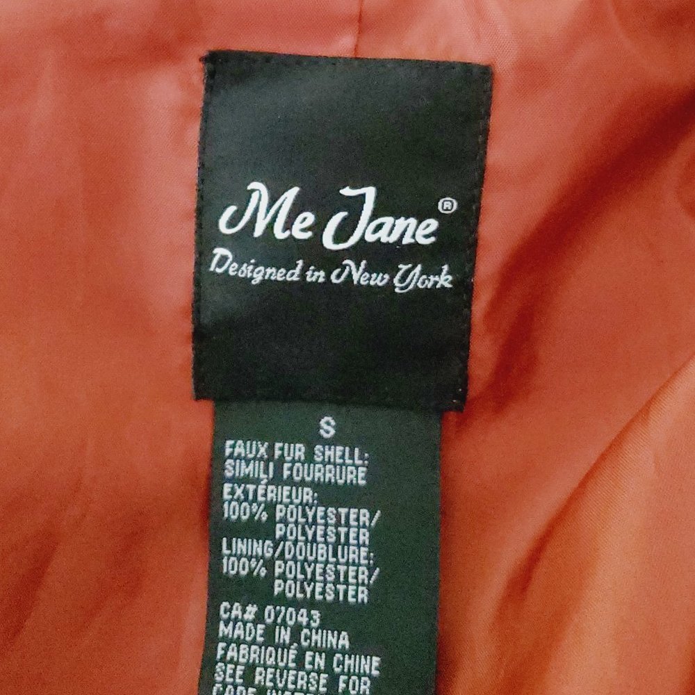 UO ME JANE Burnt Orange Fleece Teddy Bomber Jacket - Picture 7 of 10